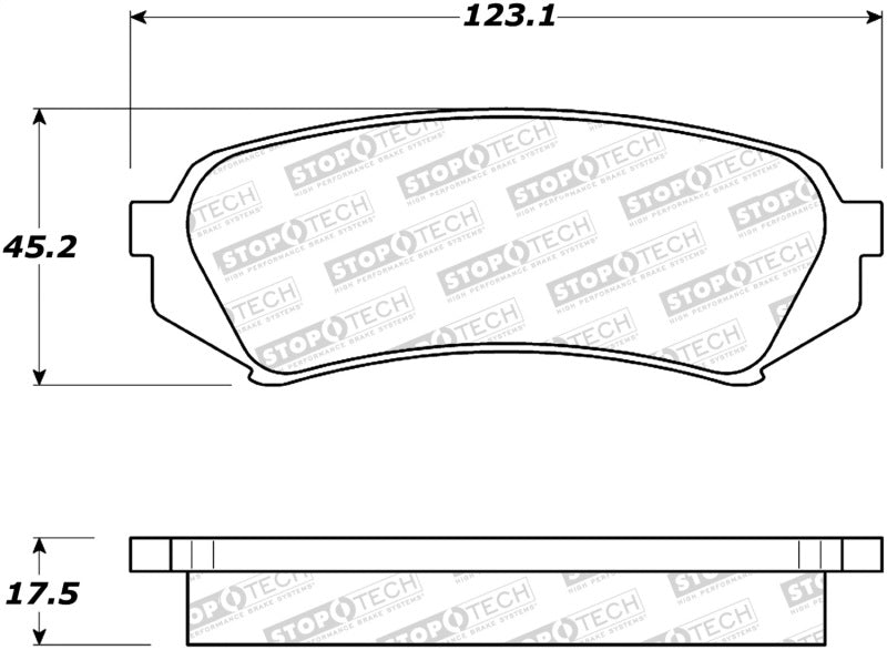 StopTech Street Brake Pads 308.0773