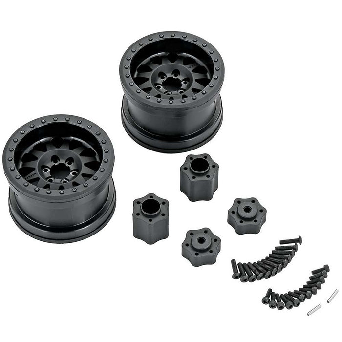 Axial 1/10 Method IFD 2.2 Beadlock Wheels 12mm Hex Black 2 AXIC8076