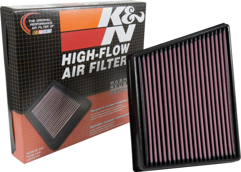 K&N 2015 Jaguar F-Pace V6-3.0L F/I Left Side Replacement Drop In Air Filter 33-3075