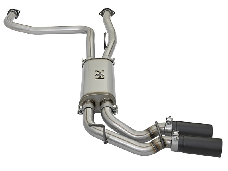 aFe Rebel Series 3in 409 SS Cat-Back Exhaust w/ Black Tips 04-15 Compatible with Nissan Titan V8 5.6L 49-46124-B