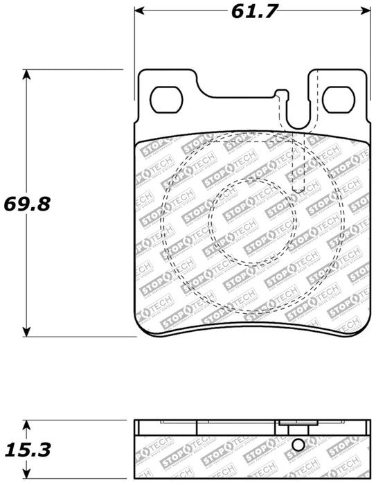 StopTech Street Select Brake Pads Rear 305.0603