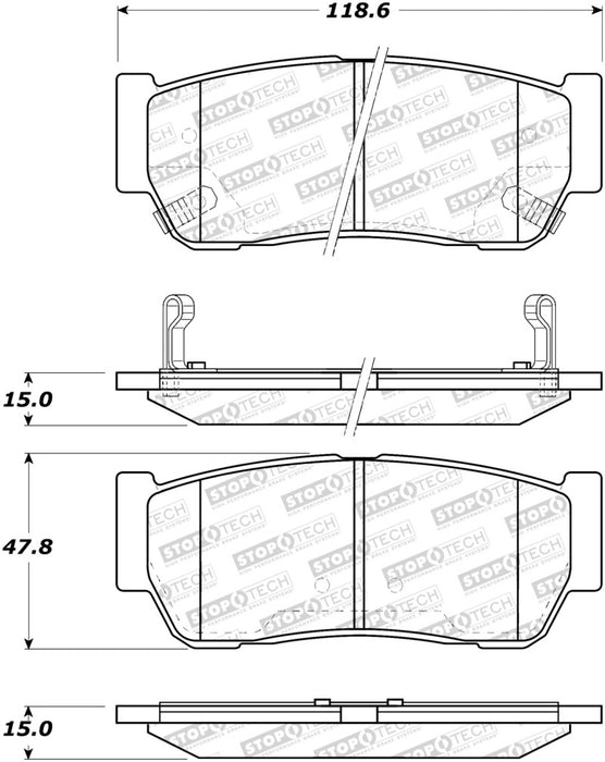 StopTech Street Brake Pads 308.0954