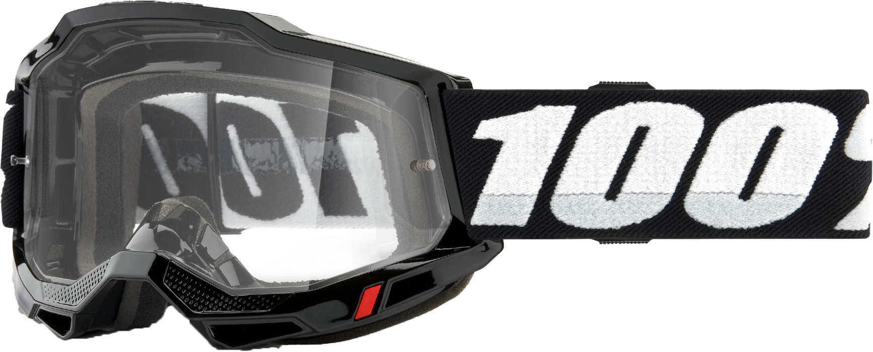 100% Accuri 2 OTG Motocross & Mountain Biking Goggles - Over the Glasses MX, MTB, Dirt Bike, Power Sport Protective Eyewear