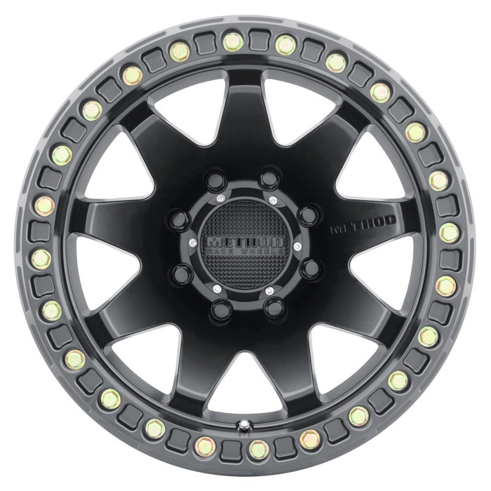 Method MR108 17x9 -44mm Offset 8x6.5 130.81mm CB Matte Black w/BH-H24125-38 Wheel MR10879080544B