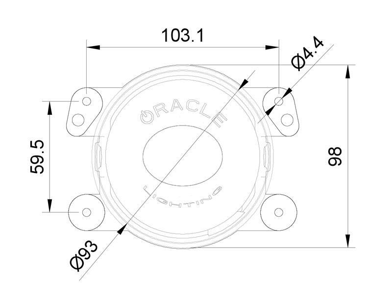 Oracle compatible with Jeep Wrangler JK/JL/JT High Performance W LED Fog Lights ColorSHIFT Dynamic SEE WARRANTY 5846-332