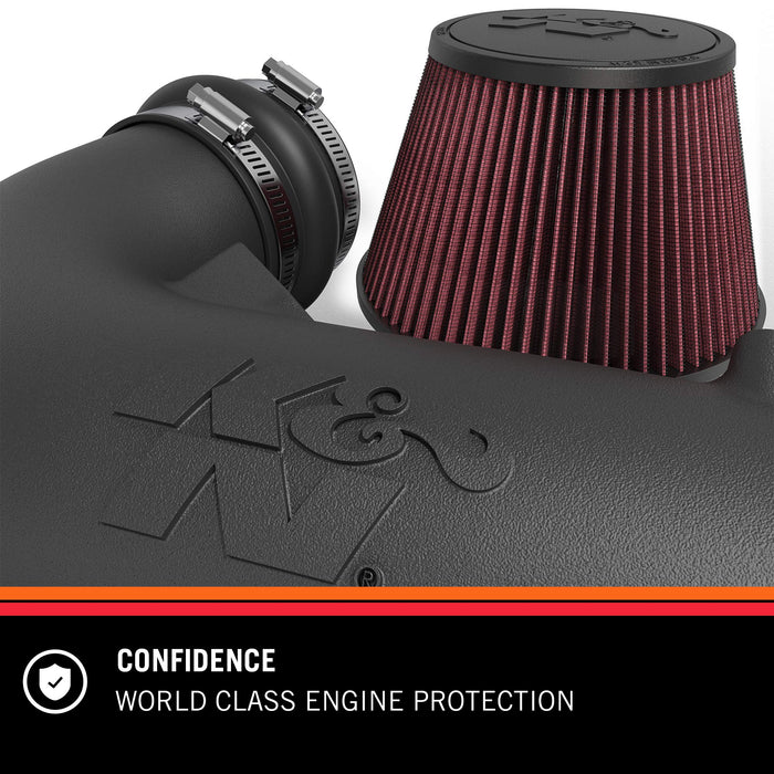 K&N 57-3083 Fuel Injection Air Intake Kit for CADILLAC ATS L4-2.5L F/I, 2013-2016