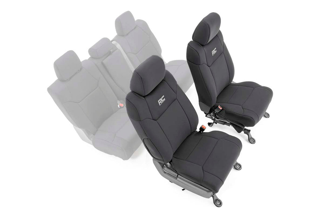 Rough Country Seat Covers Front W/ Console Cover Fits toyotaTundra 2WD/4WD (14-21)