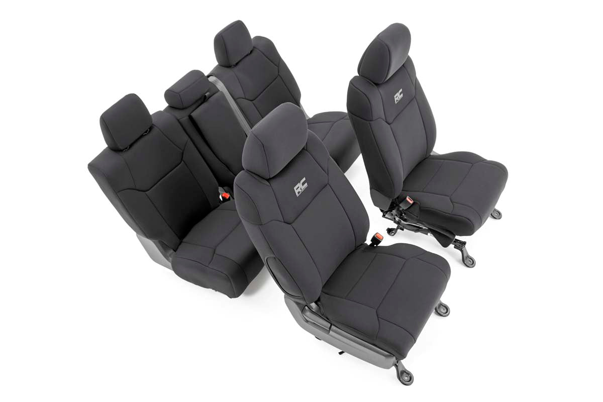 Rough Country Seat Covers FR w/ Console Cover and Rear Fits toyotaTundra (14-21) 91027A