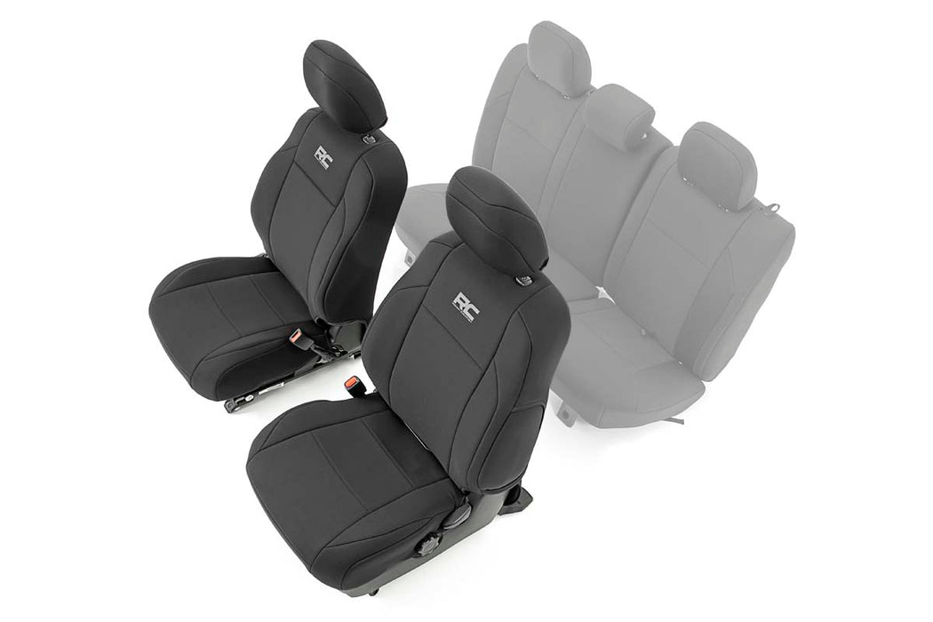 Rough Country Seat Covers Front Double Cab Fits toyotaTacoma 2WD/4WD (16-23)