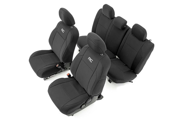 Rough Country Seat Covers FR & RR Double Cab Fits toyotaTacoma 2WD/4WD (16-23) 91031