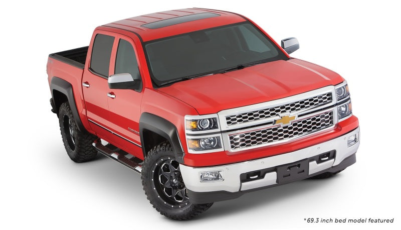 Bushwacker 15-18 Chevy Silverado 2500 HD Fleetside Extend-A-Fender Style Flares 4pc Black 40964-02