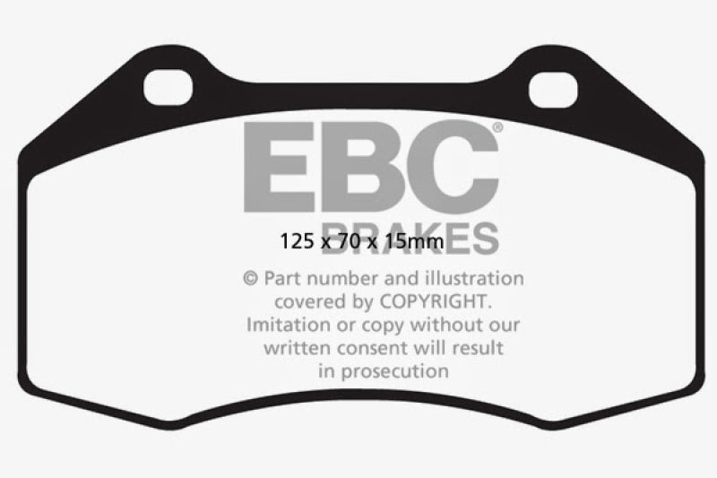 EBC 14+ Alfa Romeo 4C 1.75 Turbo Redstuff Front Brake Pads DP32021/2C