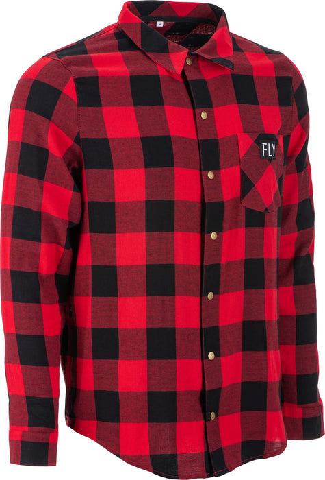 Fly Racing 354-6392S Fly Tek Flannel Red/Black Sm