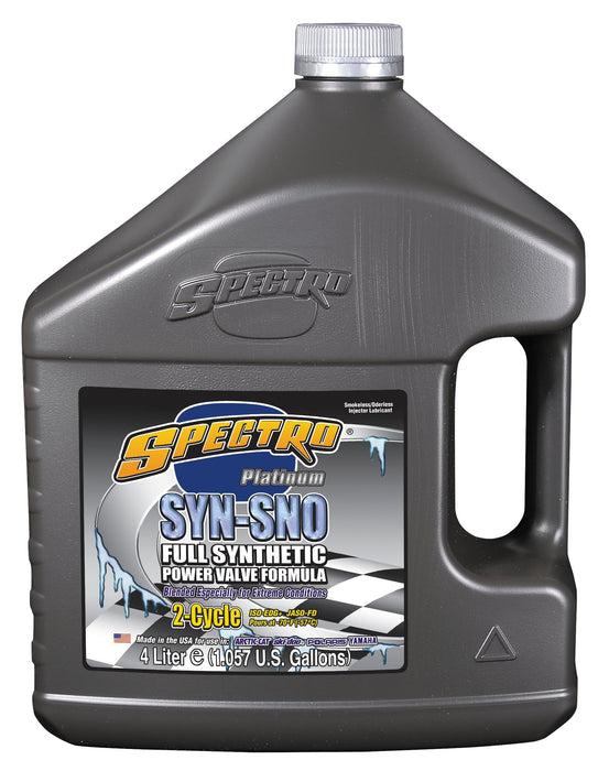 Spectro T.SYNSNO 100% Synthetic Snowmobile Oil Power Valve Formula, 1 Gallon