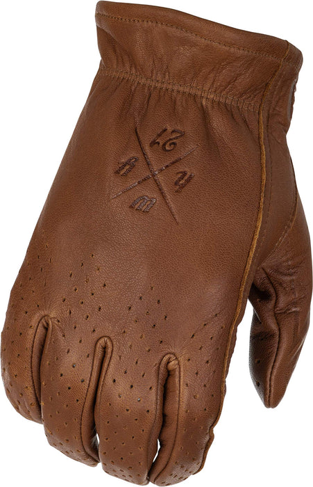 Highway 21 Men's Motorcycle Louie Gloves (Brown, 4X-Large)