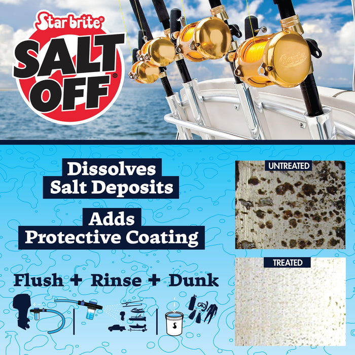 STAR BRITE Salt Off Concentrate - 32 Ounce - Ultimate Salt Remover Wash & Marine Engine Flush for Boats, Vehicles, Trailers, and More (093932)