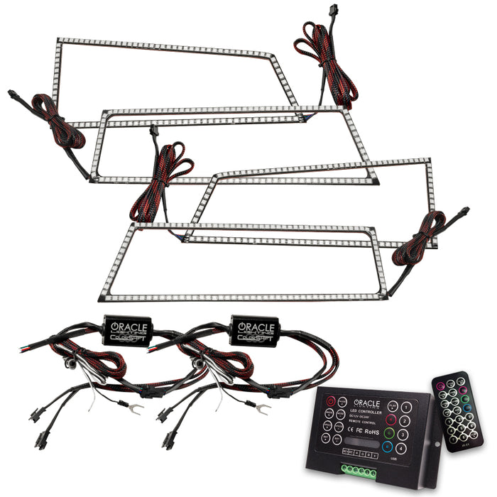Oracle Chevrolet Silverado 03-06 Square Halo Kit ColorSHIFT w/ 2.0 Controller SEE WARRANTY 3959-333