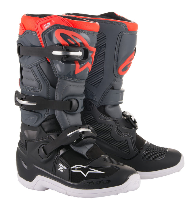 Alpinestars 2015017-1133-3 Youth Tech 7S Boots Grey/Red Sz 03