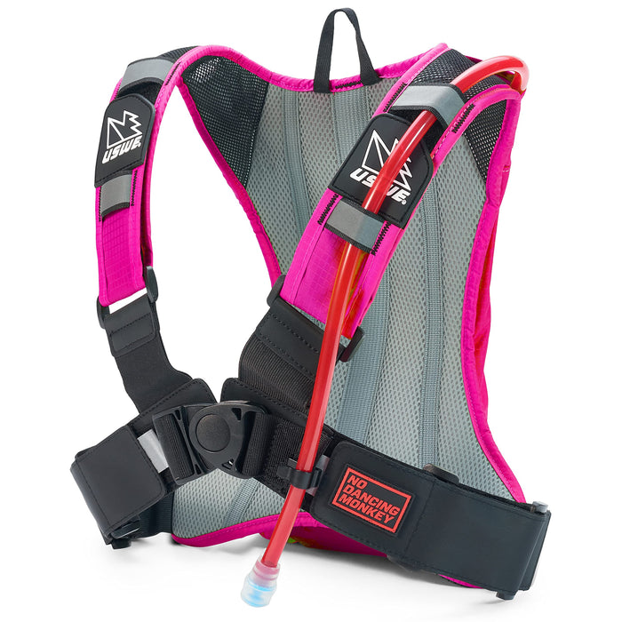 USWE Outlander Hydration Pack, Hydration Backpack with Water Bladder Included - Backpack for Cycling, MTB, Trail Running & More (2L, Pink)