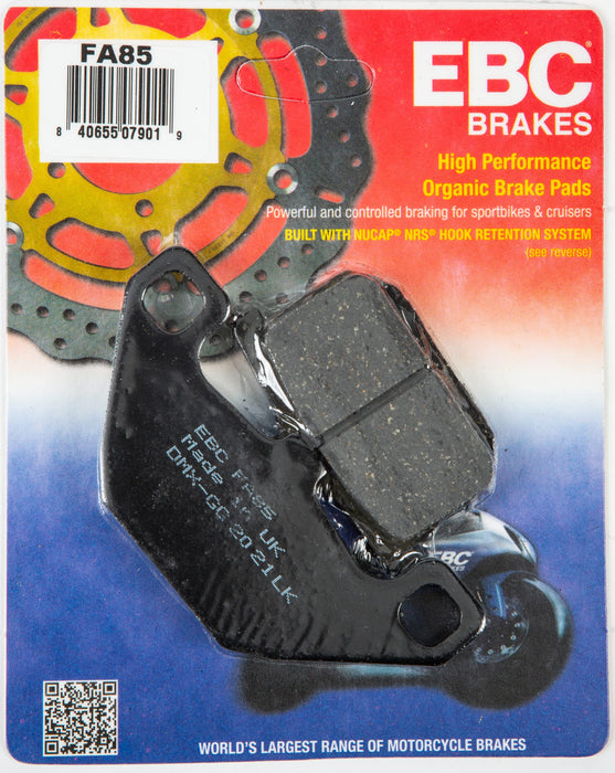 EBC Brakes Organic Front Brake Pads Compatible for Kawasaki Concours ZG1000 1986-1993