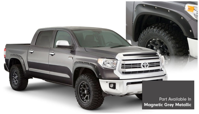 Bushwacker 16-18 Toyota Tundra Fleetside Pocket Style Flares 4pc Magnetic Grey 30918-63