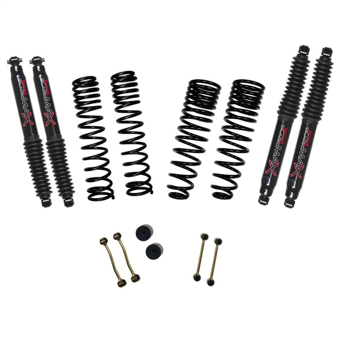 Skyjacker 2020 compatible with Jeep Gladiator JT Rubicon Suspension Lift Kit 2.5in Fr 1.5in Rr w/ Blk Max Shocks G251RPBLT