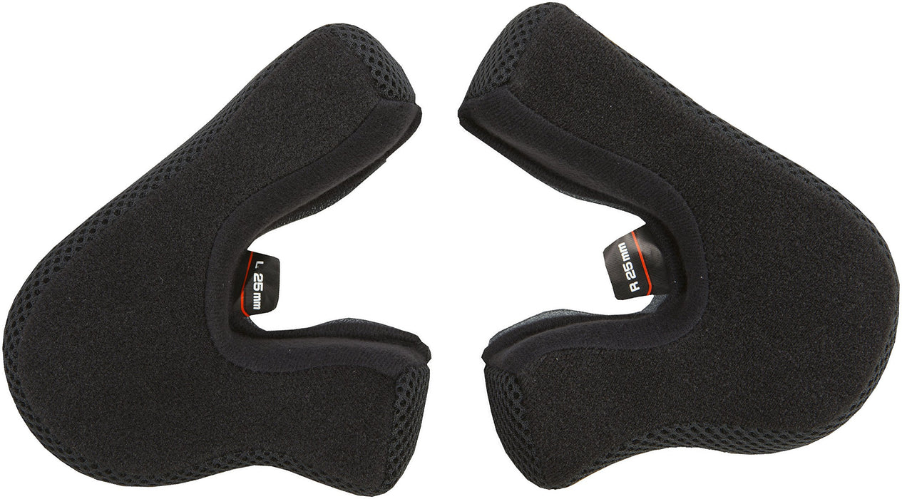 GMAX unisex-adult full-face-helmet-style Cheek Pad (Mx46-25Mm) (Black, Youth-Medium 25mm)