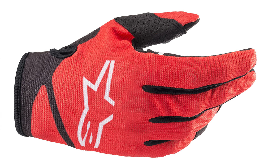 Alpinestars Youth Radar Gloves Bright Red/Black Xs (3541822-3031-XS)