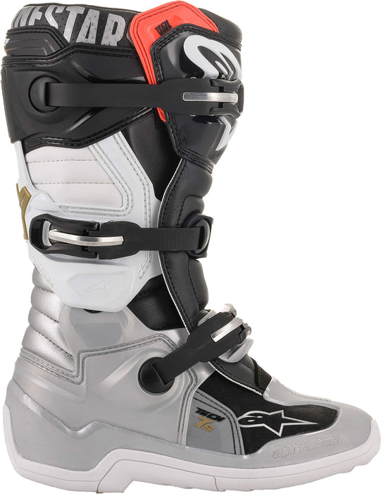 Alpinestars 2015017-1829-05 Tech 7S Boots Black/Silver/White/Gold Sz 05