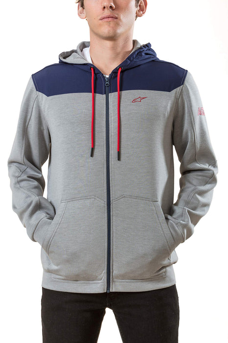 Alpinestars 1019-53100-1171-2XL Venom Fleece - Grey Heather/Navy (2X)