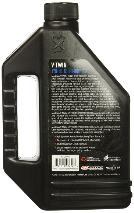 V-Twin Synthetic Primary Oil