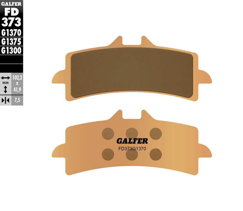 Galfer G1370 HH Brake Pads (Front G1370) Compatible With 11-18 SUZUKI GSXR600