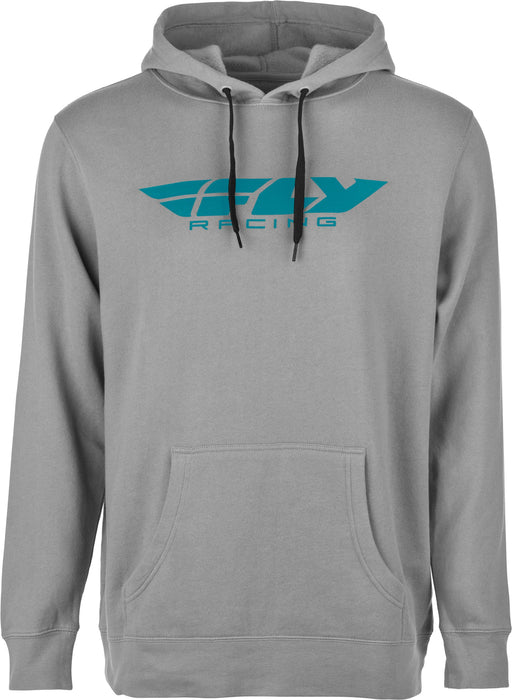 Fly Racing 354-01362X Fly Corporate Pullover Hoodie Grey/Blue 2X