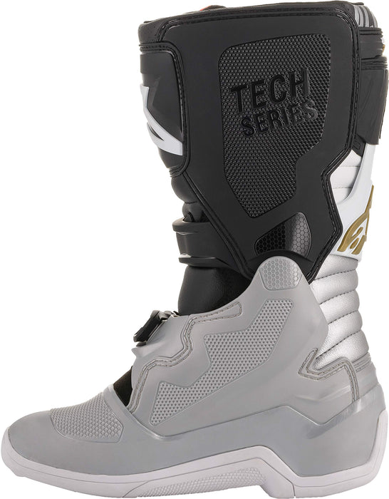 Alpinestars 2015017-1829-07 Tech 7S Boots Black/Silver/White/Gold Sz 07