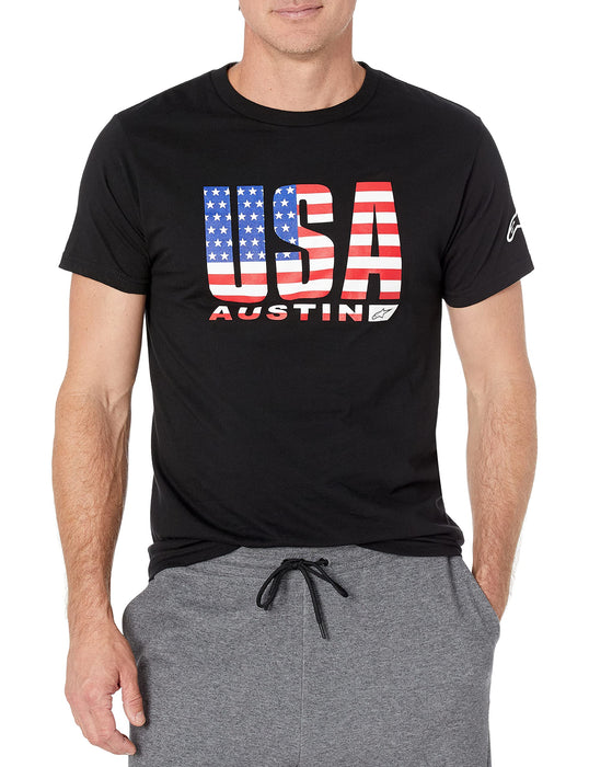 ALPINESTARS Men's Circuits Tee, Black/USA, S