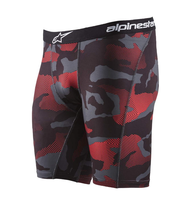 Alpinestars unisex adult Alpinestars Poly Boxer Briefs, Camo Red, Large US