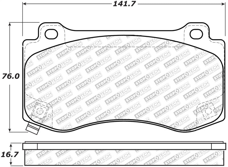 StopTech Street Select Brake Pads Rear 305.1149