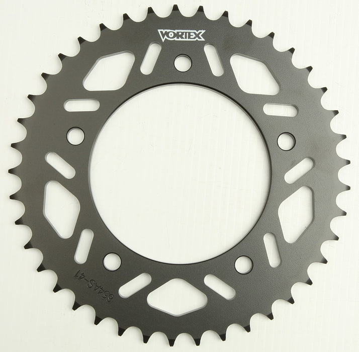 Vortex Rear Sprocket Steel 41T-520 Blk Yam 654AS-41