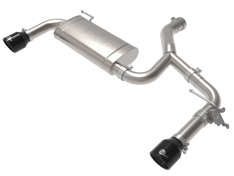 aFe MACHForce XP Exhausts Axle-Back 15-21 BMW X1 2.0L (t) (SS w/Black Tips) 49-36349-B