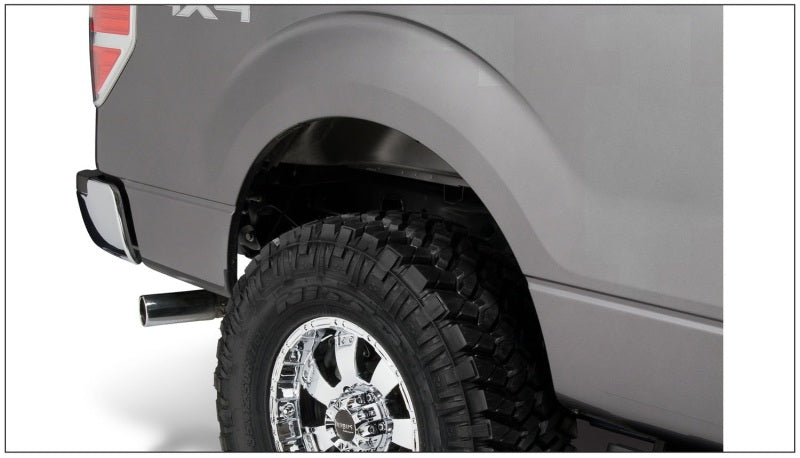 Bushwacker 09-14 Ford F-150 Styleside Pocket Style Flares 2pc 67.0/78.8/97.4in Bed Black 20080-02