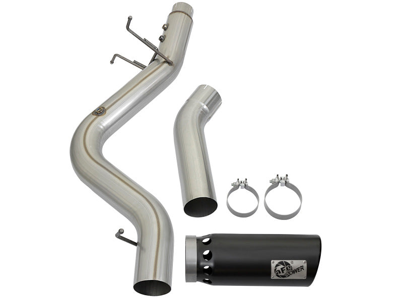 aFe LARGE BORE HD 5in 409-SS DPF-Back Exhaust w/Black Tip 2017 GM Duramax V8-6.6L (td) L5P 49-44085-B