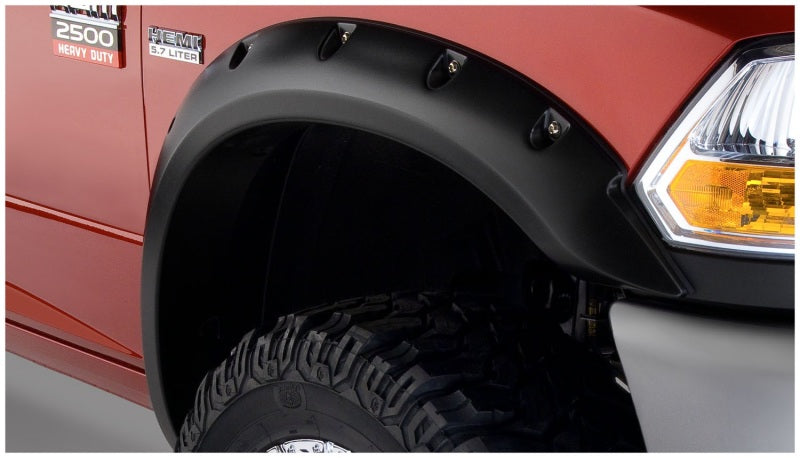 Bushwacker 10-18 Compatible with Dodge Ram 2500 Fleetside Pocket Style Flares 4pc 76.3/98.3in Bed Black 50919-02