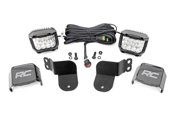 Rough Country Led Light Cage Mount 3" Osram Wide Angle Fits Polaris General/General Xp 93023