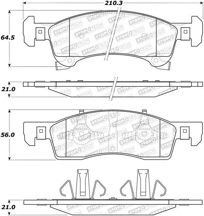 StopTech Street Brake Pads 308.0934