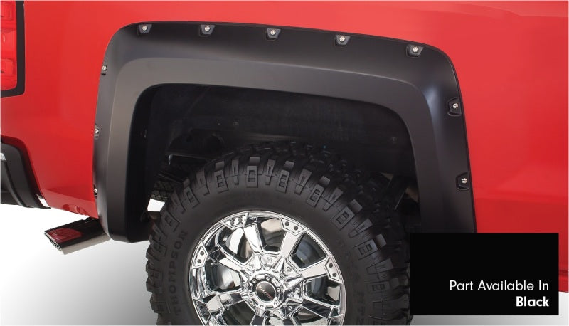 Bushwacker 16-18 Chevy Silverado 1500 Fleetside Pocket Style Flares 4pc 78.8/97.8in Bed Black 40957-34