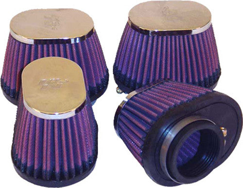 K&N RC-2454 Kawasaki/Suzuki Universal Chrome Air Filter , Black