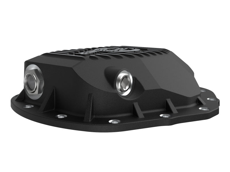 aFe 2020 Chevrolet Silverado 2500 HD Rear Differential Cover Black ; Pro Series w/ Machined Fins 46-71260B