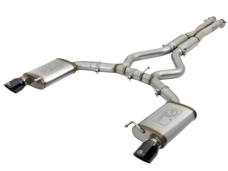 aFe 20-22 Audi RS6 Avant V8 4L (tt) MACH Force-Xp 3in to 2.5in 304 SS Cat-Back Exhaust w/ Black Tip 49-36448-B