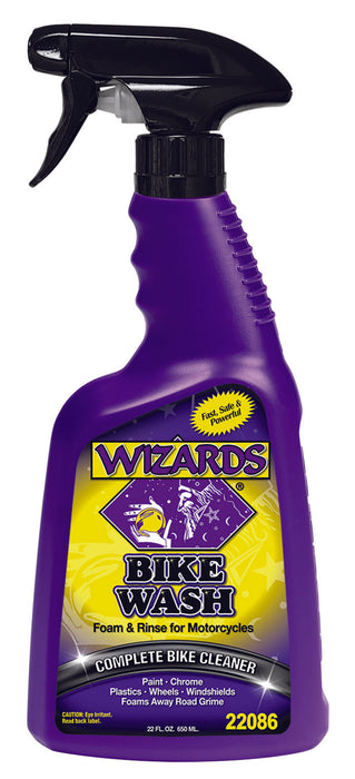 Wizards Bike Wash - Cleaner For Motorcycle Washing Kit- Quick Detailer for Bike Kit with Bug Remover - For Your Motorcycle Accessories and Detail Kit - 22 oz