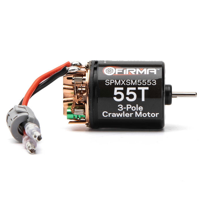 Spektrum SMART Firma 55T Rebuildable 3 Pole Brushed Crawler Motor SPMXSM5553 Electric Motors & Accessories